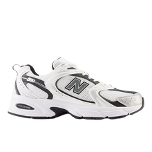  New Balance 530 Unisex - White with Silver Metallic And Black MR530LB