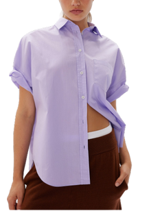  LMND The Chiara Short Sleeve Shirt - Violet Light