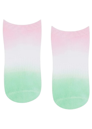 Move Active Classic Low Rise Grip Socks - Watermelon Ombre
