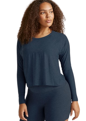 Beyond Yoga Featherweight Daydreamer Pullover - Nocturnal Navy
