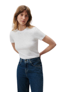  American Vintage Sonoma Round Neck Short Sleeve T-shirt SON28G - White