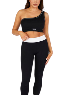  Jeanne The Label Seamless Leggings - Black and White