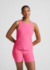 Beyond Yoga Featherweight Rebalance Tank - Luscious Pink Heather