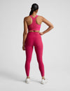 Beyond Yoga Caught In The Midi High Waist Legging - Berry Red Heather