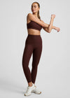 Beyond Yoga Caught In The Midi High Waist Legging - Iced Mocha Heather