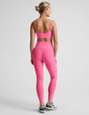 Beyond Yoga Caught In The Midi High Waist Legging -  Luscious Pink Heather