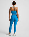 Beyond Yoga Caught In The Midi High Waist Legging - Malibu Lagoon Heather