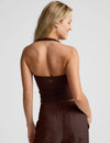 Beyond Yoga Spacedye Square Halter Tank  - Iced Moccha Heather