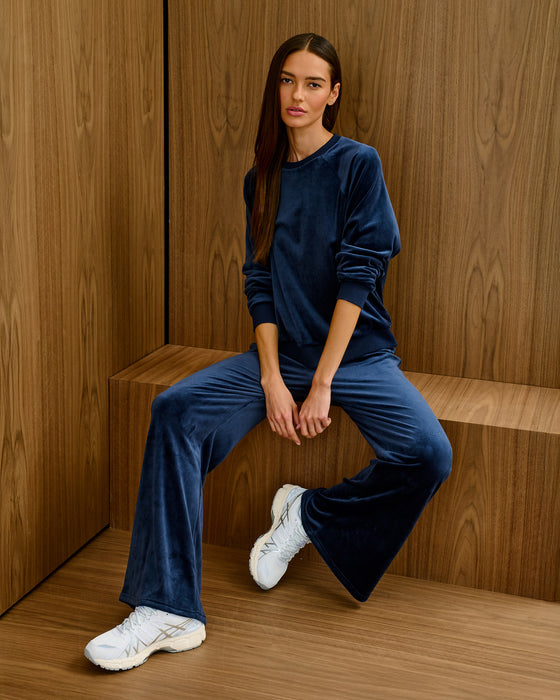 Splits59 Joy Velour Pant - Indigo