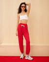 Splits59 Andie Oversized Fleece Sweatpant - Pirate Red