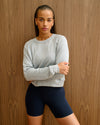 Splits59 Brooks Fleece Long Sleeve Sweatshirt - Heather Grey