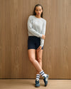 Splits59 Brooks Fleece Long Sleeve Sweatshirt - Heather Grey