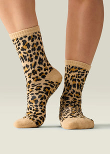  MoveActive Classic Crew Grip Socks - Safari Spots