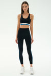 Splits59 Ella High Waist Airweight 7/8 Legging - Black/Stone Blue