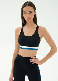  Splits59 Airweight Maci Bra - Black/Stone Blue