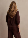 Varley Hawley Half Zip Sweat - Coffee Bean