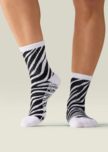 MoveActive Classic Crew Grip Socks - Savanna Stripe