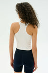 Splits59 Ashby Rib Crop Tank - White