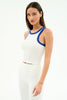 Splits59 Kiki Rib Tank - White/Cobalt
