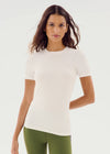Splits59 Louise Rib Short Sleeve White