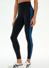 Splits59 Ella High Waist Airweight 7/8 Legging - Black/Classic Blue
