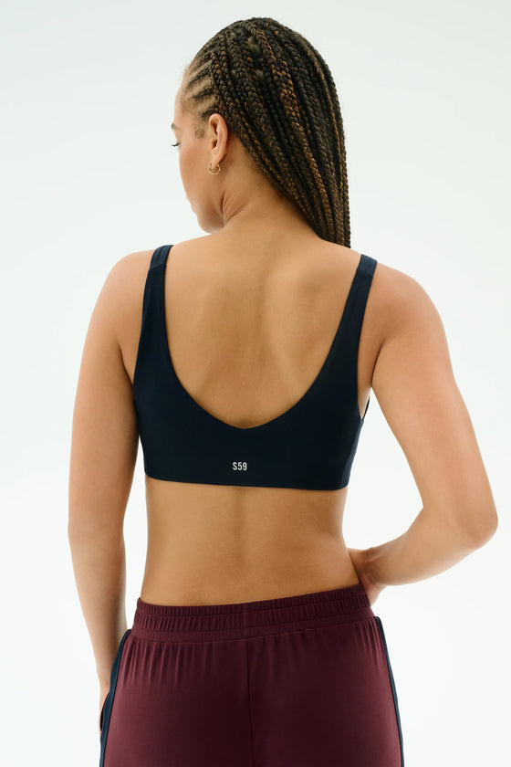 Splits59 Airweight Scoop Back Bra - Indigo