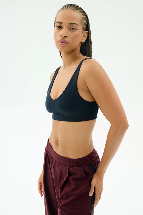 Splits59 Airweight Scoop Back Bra - Indigo