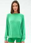 Splits59 Andie Oversized Fleece Sweatshirt - Spearmint