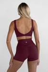Leelo Sculpt 4" Bike Short - Cherry Cola