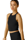 Beyond Yoga Spacedye Refocus Cropped Tank Longer Length - Darkest Night