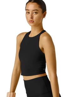  Beyond Yoga Spacedye Refocus Cropped Tank Longer Length - Darkest Night