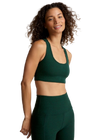 Beyond Yoga Spacedye Simplicity Bra - Dark Spruce Green Heather
