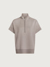 Varley Ritchie Short Sleeve Sweat - Taupe