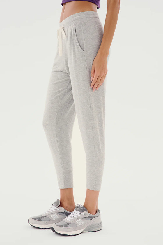 Splits59 Reena Fleece 7/8 Pant - Grey