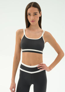  Splits59 Eva Rigor Double Strap Bra - Graphite/White