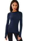 Splits59 Louise Rib Long Sleeve - Indigo