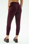 Splits59 Reena Fleece 7/8 Pant - Dark Cherry