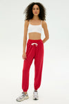 Splits59 Andie Oversized Fleece Sweatpant - Pirate Red