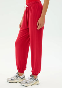  Splits59 Andie Oversized Fleece Sweatpant - Pirate Red