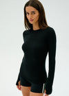 Splits59 Louise Rib Long Sleeve - Black