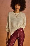 The Upside Chennai Yelena Knitted Top - Cream