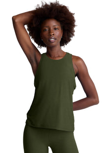  Beyond Yoga Featherweight Rebalance Tank - Army Green Heather