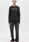 C&M Camilla and Marc Era Long Sleeve Graphic Tee - Navy