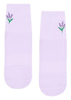 MoveActive Crew Non Slip Grip Socks - Lavender Haze