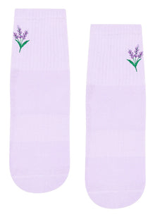  MoveActive Crew Non Slip Grip Socks - Lavender Haze