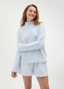  Holiday Shop Mock Neck Knit - Blue