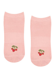  MoveActive Classic Low Rise Grip Socks - Strawberry Patch