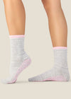 MoveActive Crew Non Slip Grip Socks - Layer Grey Marle