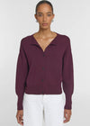 Viktoria & Woods Hart Merino Cardigan - Garnet