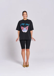  Maku the Label Butterfly Effect Tee - Acid Wash Black